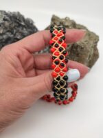 Tetra-Line Huayruros and Black Chirmi Amazonian Seed Bracelet - Image 5