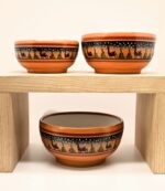 Set of 3 Peruvian Hand-Painted Ceramic Bowls - Night Model