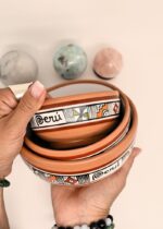 Juego de 3 cuencos peruanos de cerámica pintados a mano - Modelo Blanco - Image 10