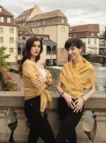 Baby Alpaca and Silk Peruvian Shawl: Energetics Sun Colors