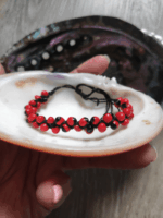 Double Line Bracelet of Huayruros and Chirmi Amazonian Seeds - Peruvian Artisanal Bracelet - Image 5