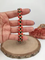 Triple Line Black Chirmi and Huayruros Amazonian Seed Bracelet - Peruvian Luck and Magic - Image 5