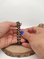 Triple Line Black Chirmi and Huayruros Amazonian Seed Bracelet - Peruvian Luck and Magic - Image 4