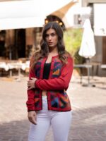 Red Baby Alpaca Vest - Inca Design - Intarsia | 100% Natural Baby Alpaca Fiber | Unique Gift Idea | Peruvian Craftsmanship