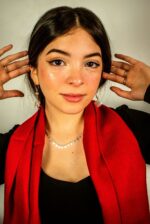 100% Baby Alpaca Scarf | AAA Quality | Red - Image 2