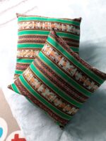 Peruvian Flair in Alsace: Handcrafted Peruvian-Inspired Cushion Cover- 45x45 cm - Chincheros Fabric - Image 7