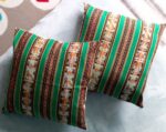 Peruvian Flair in Alsace: Handcrafted Peruvian-Inspired Cushion Cover- 45x45 cm - Chincheros Fabric - Image 5
