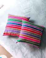 Handcrafted Peruvian-Inspired Cushion Cover - JAUJA - 45x45 cm - Alsace Craftsmanship