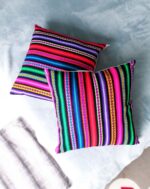 Handcrafted Peruvian-Inspired Cushion Cover - JAUJA - 45x45 cm - Alsace Craftsmanship - Image 4