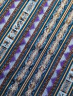 Nappe tissée à la main de style bolivien-péruvien (couture/surjet) - Tissage artisanal de Puno - Q'ero Mestana 60x70 cm - Image 6