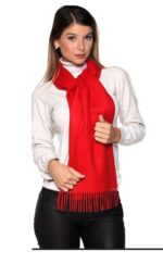 100% Baby Alpaca Scarf | AAA Quality | Red - Image 5