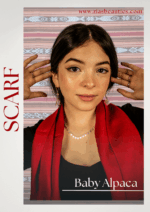 100% Baby Alpaca Scarf | AAA Quality | Red