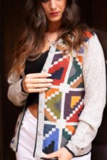 Grey Baby Alpaca Vest Pullover - Inca Design - 100% Natural Fiber | Peruvian Craftsmanship - Image 3