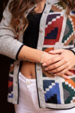 Grey Baby Alpaca Vest Pullover - Inca Design - 100% Natural Fiber | Peruvian Craftsmanship - Image 4