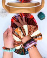 Handmade Peruvian Fabric Hair Scrunchie - Vibrant Bohemian Style - Chincheros - Image 4