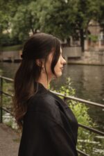 Baby Alpaca and Silk Peruvian Shawl: Black & White - Image 7