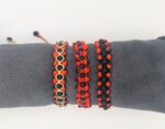 Triple-Row Bracelet with Natural Huayruro and Chirmi seeds – Protection, Luck & Abundance - Image 3