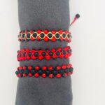 Triple-Row Bracelet with Natural Huayruro and Chirmi seeds – Protection, Luck & Abundance - Image 2