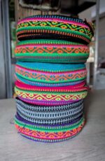 Set of 6 Handwoven Peruvian Ribbons – 100% Artisanal & Naturally Dyed – 1m x 3.5cm - Random colors - Image 3