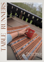 100x40cm - Handwoven Peruvian Table Runner PECES Design Vibrant Ethical Home Decor Customizable Artisan Textile from the Andes - Image 2