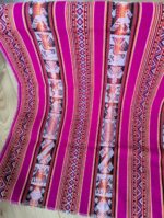 Peruvian Chinchero Artisan Fabric | Warm Tones | Red & Rose Shades Handwoven Textile by the Meter – Fair Trade & Customizable - Image 2