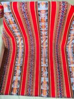 Peruvian Chinchero Artisan Fabric | Warm Tones | Red & Rose Shades Handwoven Textile by the Meter – Fair Trade & Customizable - Image 6