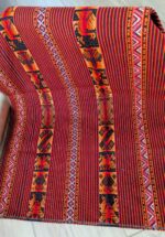 Peruvian Chinchero Artisan Fabric | Warm Tones | Red & Rose Shades Handwoven Textile by the Meter – Fair Trade & Customizable - Image 5