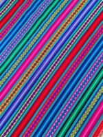 Peruvian Andean Fabric JAUJA | Colorful Striped Aguayo by the Meter – Authentic Inca Textile, Customizable & Fair Trade - Image 8