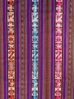 Peruvian Chinchero Artisan Fabric | Sunlit Colors | Vibrant Yellow, Orange & Lilac Textile by the Meter – Fair Trade & Customizable - Image 3