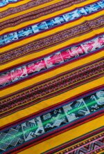 Peruvian Chinchero Artisan Fabric | Sunlit Colors | Vibrant Yellow, Orange & Lilac Textile by the Meter – Fair Trade & Customizable - Image 7