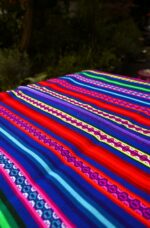 Peruvian Andean Fabric JAUJA | Colorful Striped Aguayo by the Meter – Authentic Inca Textile, Customizable & Fair Trade - Image 2
