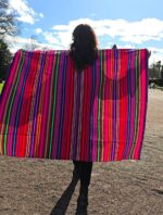 Peruvian Andean Fabric JAUJA | Colorful Striped Aguayo by the Meter – Authentic Inca Textile, Customizable & Fair Trade