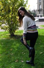 Beige Baby Alpaca Pullover – Inca Borders | Andean Essence Collection - Image 6