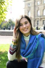 Blue & Turquoise Baby Alpaca & Silk Shawl – Sky Serenity | Reversible Andean Luxury - Image 7