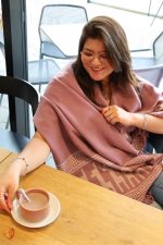 Lilac & Light Grey Polar Cotton Shawl – The Glow of the Andes– The Heartbeat of the Andes – Andean Essence Collection