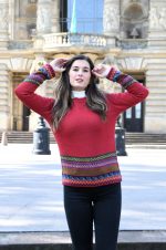 Red Baby Alpaca Pullover – Inca Borders | Andean Essence Collection - Image 2