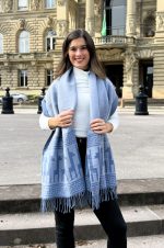 Blue Lavender & Grey Shawl – Calm Elegance of the Andes - Andean Essence Collection - Image 3