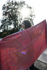 Red & Bronze Baby Alpaca & Silk Shawl – Abstract Inca Elegance | Ethical Handwoven Luxury - Image 7