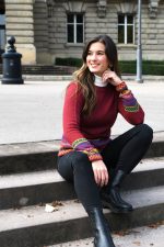 Red Mélange Baby Alpaca Pullover – Inca Borders | Andean Essence Collection - Image 6