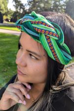 Green Handwoven Headband – Andean Aura Collection - Image 5