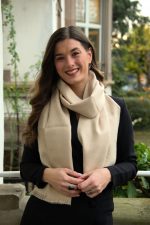 Beige Camel Baby Alpaca Scarf – Effortless Softness and Natural Everyday Elegance - Image 2