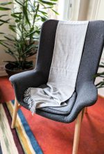 Silver Grey Baby Alpaca Throw – Ultra-Soft Minimalist Luxury in Pure Peruvian Fiber - Image 4