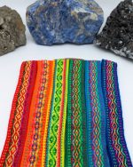 2.5 cm Andean Heritage Ribbon – Handwoven Soul | Full Colors Wool Ribbon Collection – Sold by the Meter
